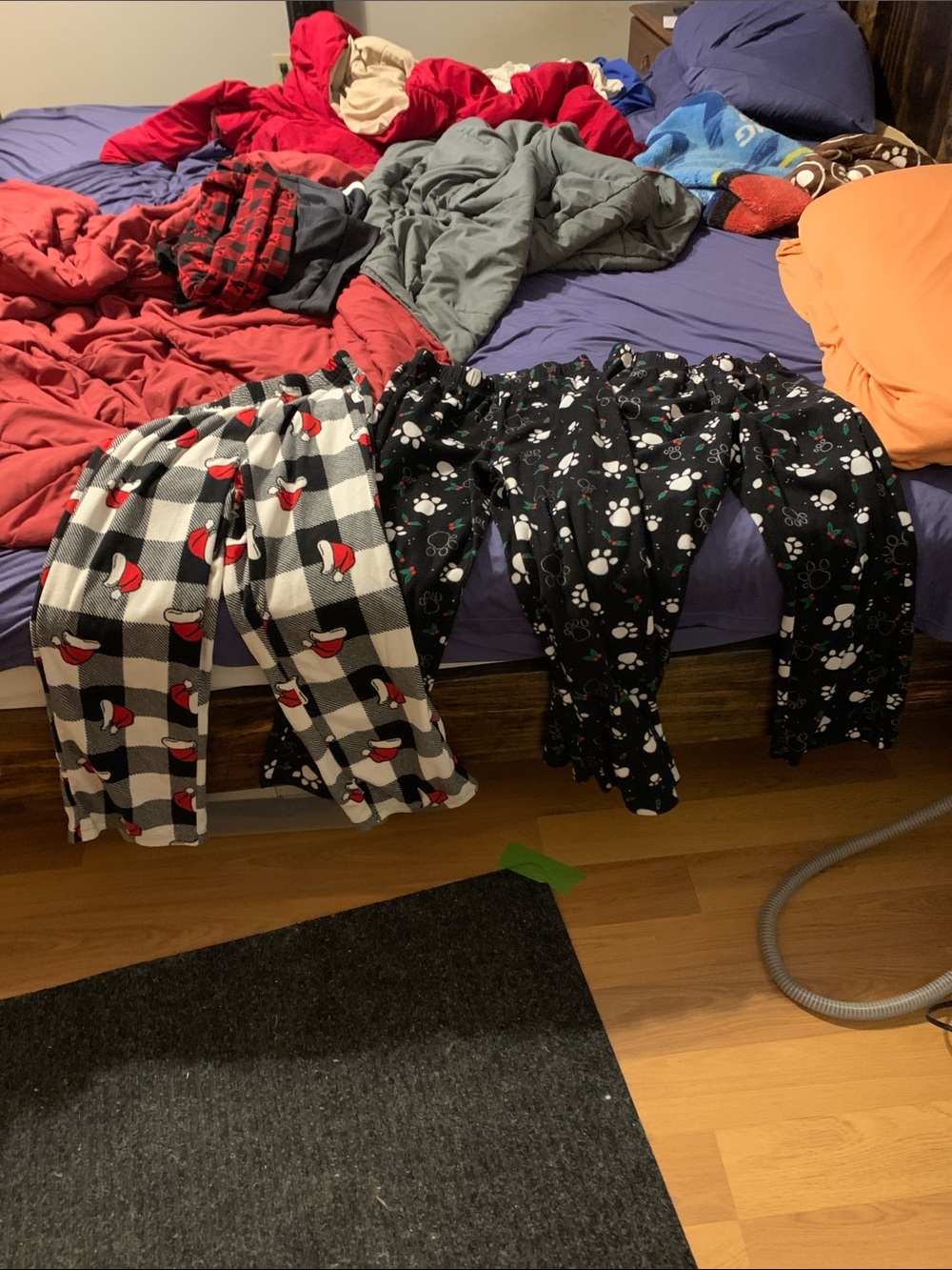 Kids Black and White Holiday Plaid Pajama Pants - Brand Unspecified